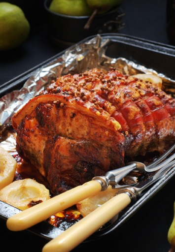 Pulpă de porc gătită