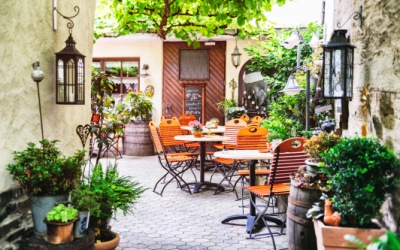 Model terasă restaurant