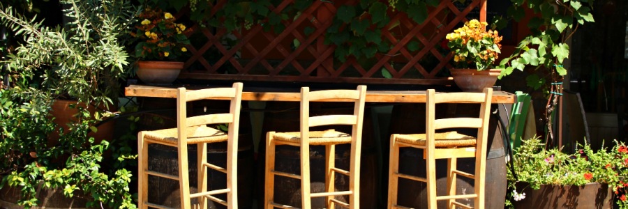 Scaune de lemn pentru exterior