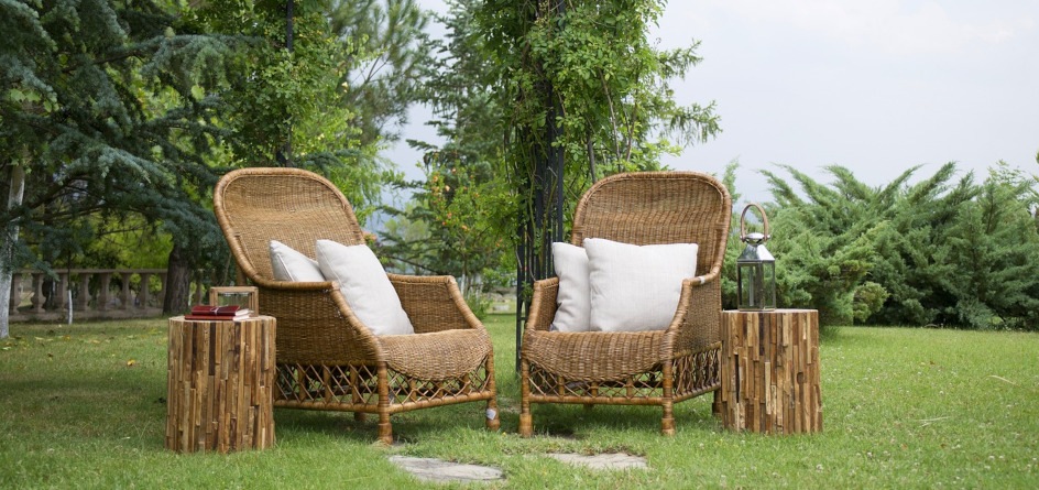 Styling an outdoor hotel space