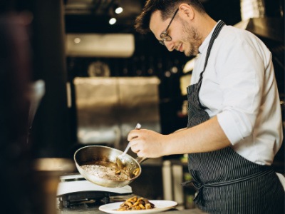 Chef cooking