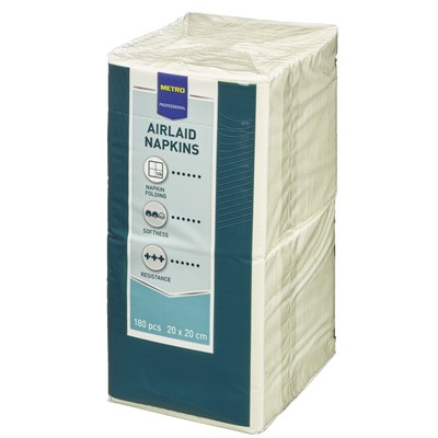 METRO PROFESSIONAL Salvete airlaid 20 x 20 cm krem 180/1