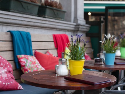 Colorful bar outdoor