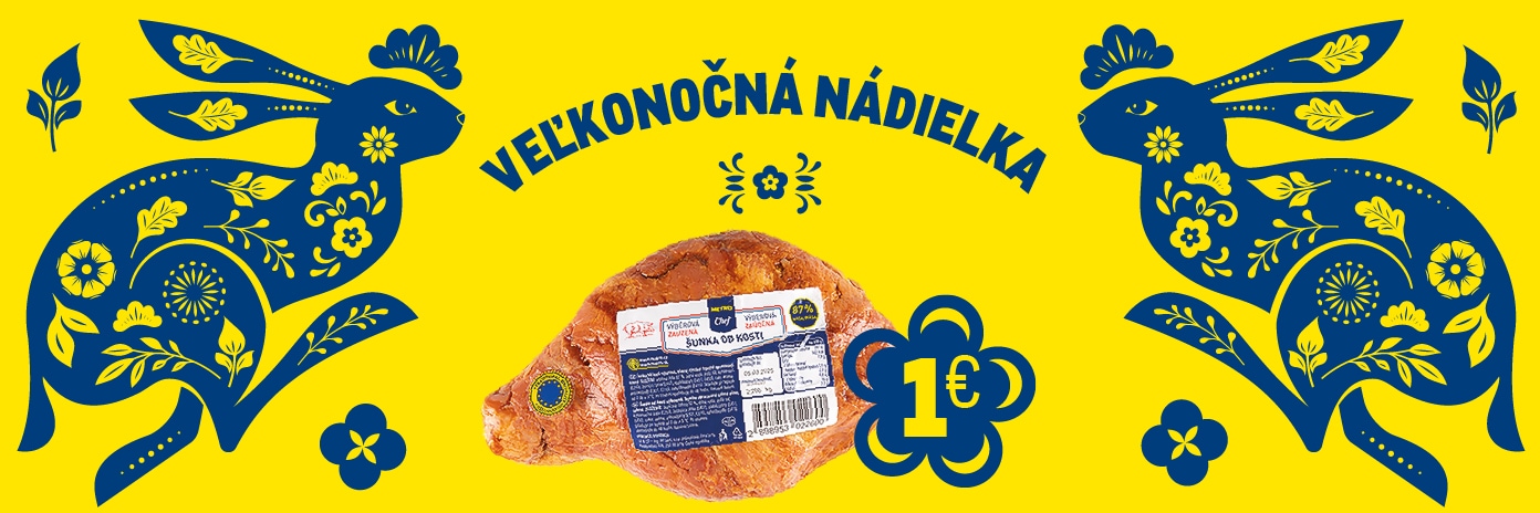 velka noc nadielka sunka od kosti za euro
