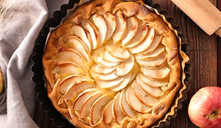 Vegánsky jablkový koláč