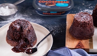 Vegánsky lávový koláč