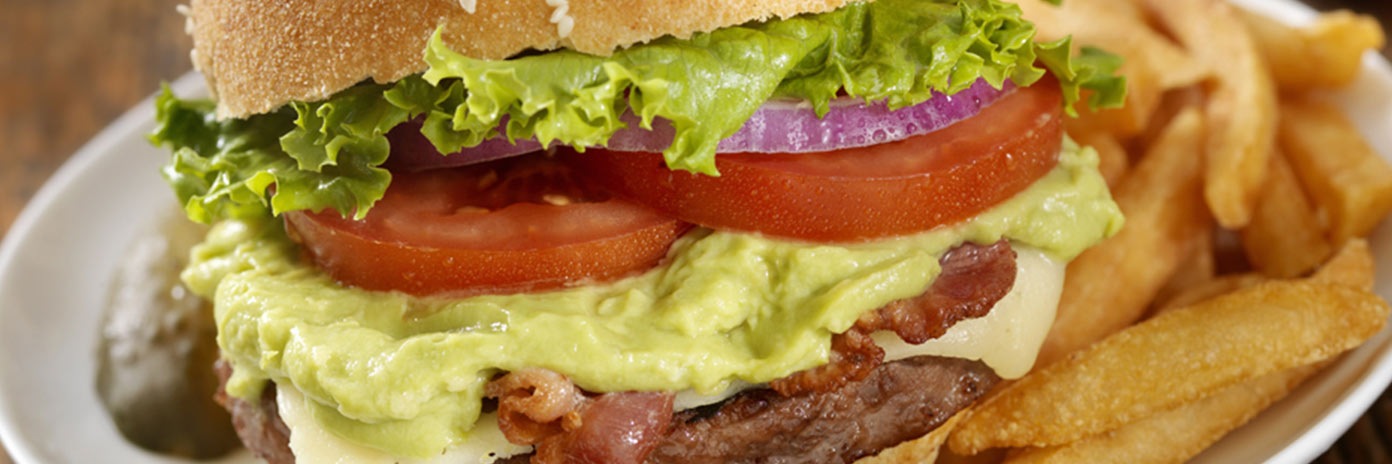 Hovädzí burger s guacamole
