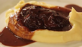 Teľacie líčka so šampiňónmi