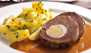 Štepánske hovädzie karé s varenými zemiakmi