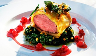 Teľacia panenka so špenátom