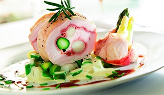 Morčacie závitky so špargľou