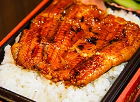 Dušený úhoř s rýží