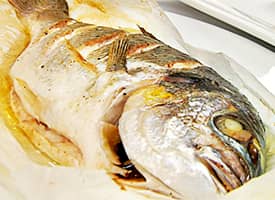 Pražma v papieri na pečenie