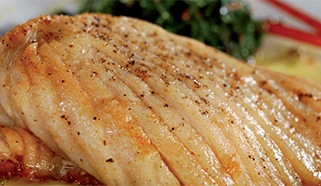 Raja so špenátom a kapary