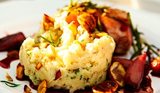 Šťouchané brambory s kaštany