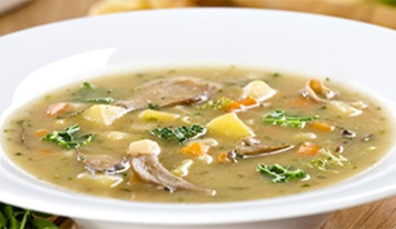 Zemiaková polievka s hubami