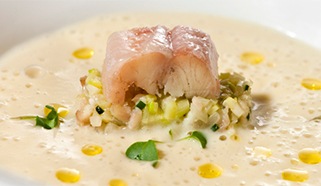 Špargľový krém s údeným úhorom