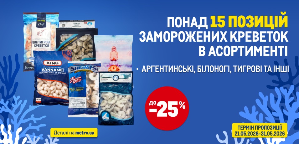 Креветки заморожені