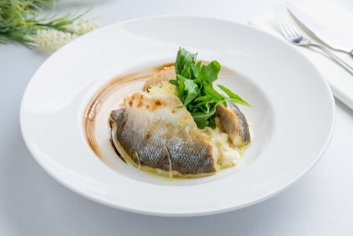 Сібас з різотто