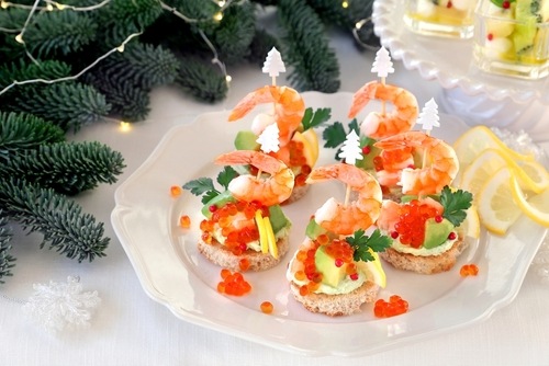 креветки та ікра