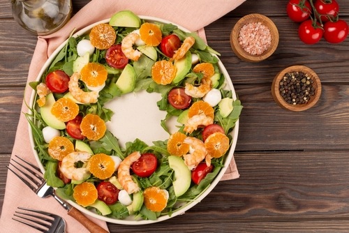 Різдвяний вінок салат