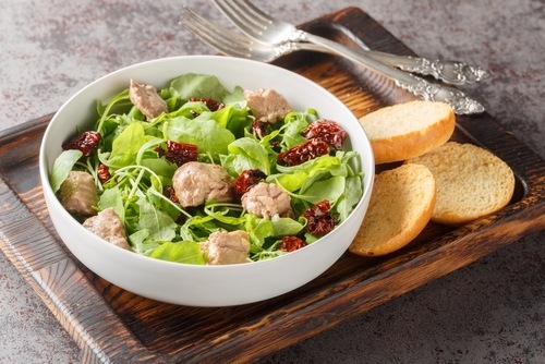 Салат з печінки тріски