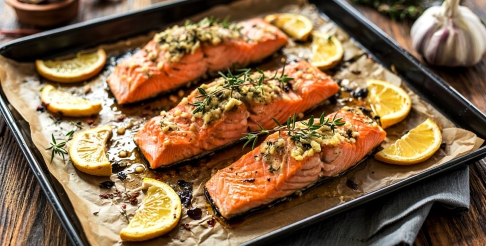 Стейк з лосося