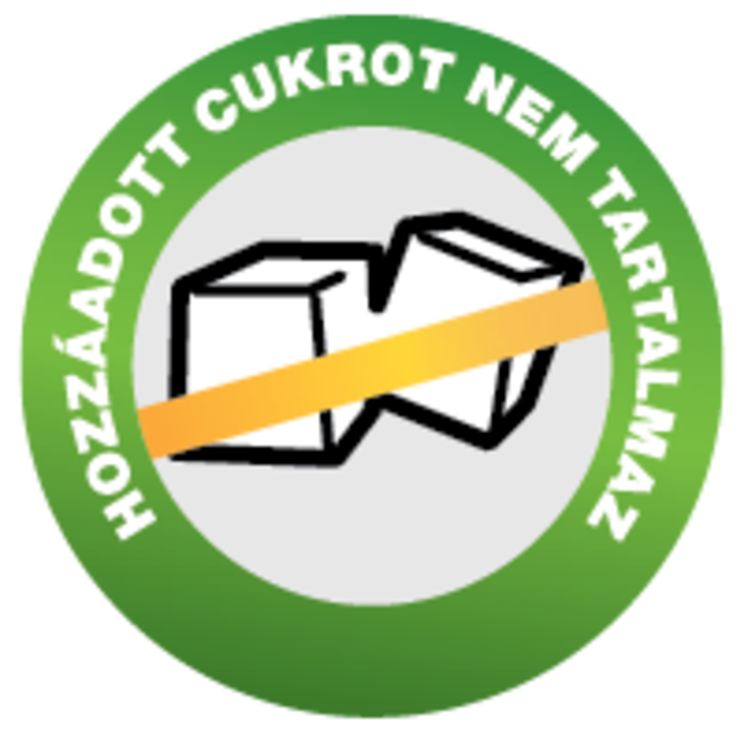 Hozzáadott cukrot nem tartalmaz Hozzáadott cukrot nem tartalmaz